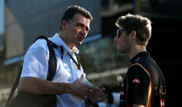 Federico Gastaldi Lotus Team Principal & Romain Grosjean