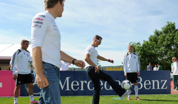 Michel Schumacher playing footbal