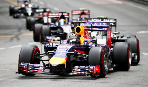 Sebastian Vettel, Red Bull RB10 driving at Monaco