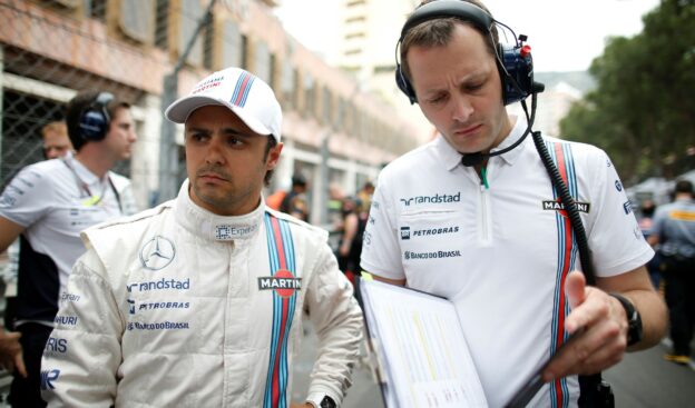 Felipe Massa with engineer