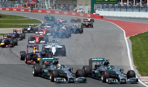 Start of 2014 Canadian F1 GP