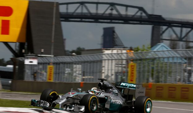 Lewis Hamilton Mercedes W05 at Canada