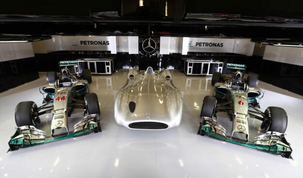 Mercedes F1 silver arrows