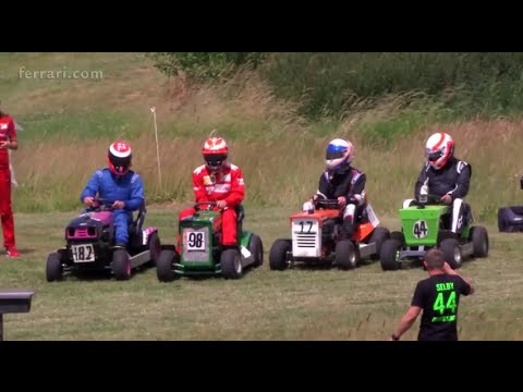 Raikkonen - Herbert - Davidson & Brundle Lawnmower race