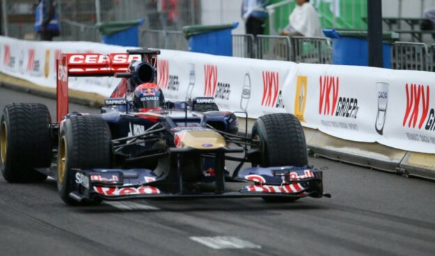 Max Verstappen at VKV City Racing Rotterdam driving the Toro Rosso