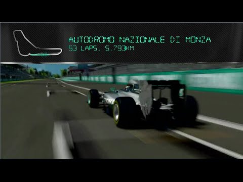 2014 Hamilton F1 simulator lap Monza preview