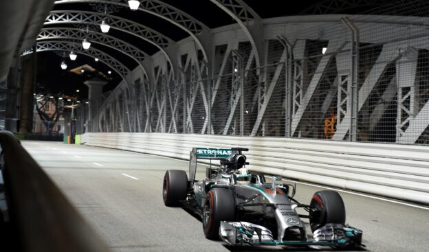 Lewis Hamilton, Mercedes W05 at Singapore