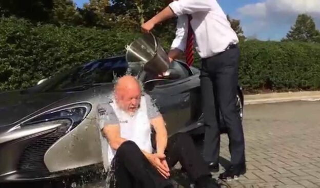 McLaren's Matt Bishop #ALSIceBucketChallenge