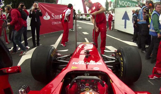 Raikkonen demo at 2014 VKV City Racing Rotterdam