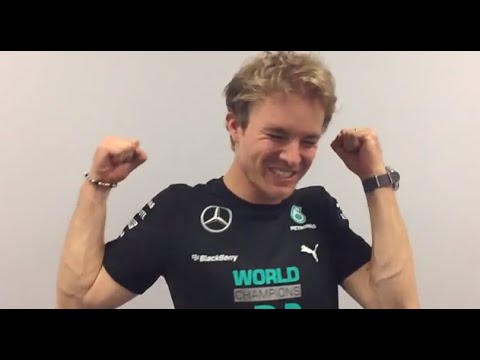 Rosberg: slow motion interview after winning the contractor´s title 2014