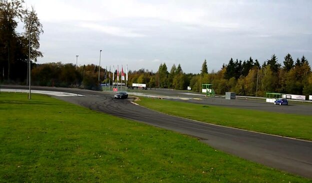 Sideways action with Rosberg on Nürburgring