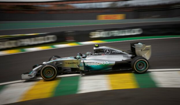 Nico Hulkenberg, Mercedes W05, Interlagos circuit Sao Paulo