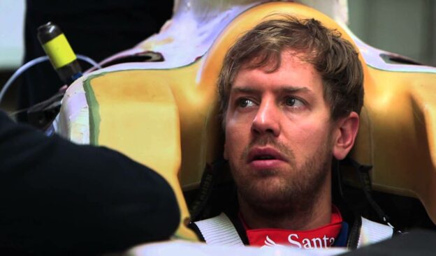 Sebastian Vettel in the Ferrari 2015 single-seater