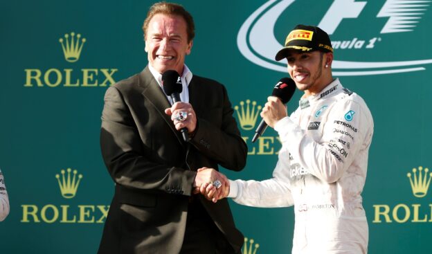 Arnold Schwarzenegger & Lewis Hamilton