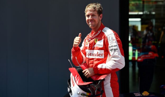 Sebastian Vettel thumbs up