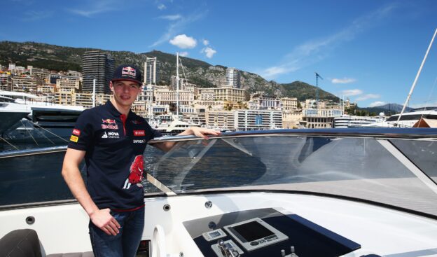 Max Verstappen in Monaco harbour