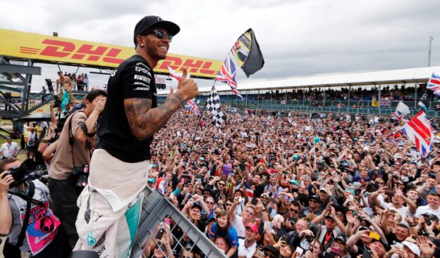 Lewis Hamilton after his 2015 British GP win