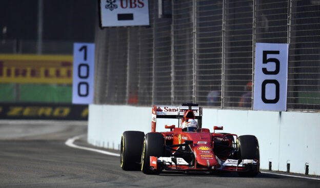 Sebastian Vettel, Ferrari F15-T in Singapore