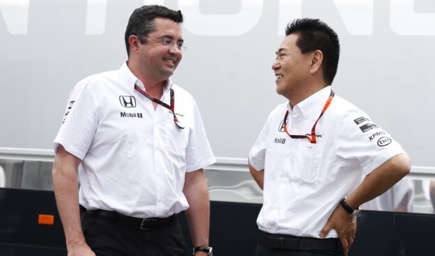 Eric Boullier with Yasuhisa Arai