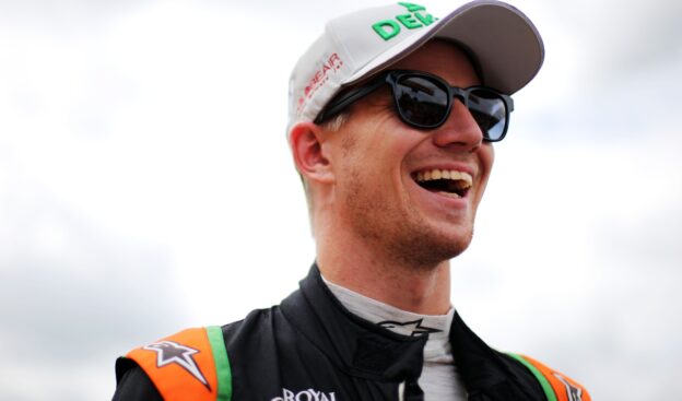 Nico Hulkenberg laughing