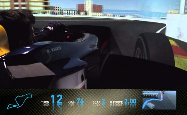 F1 Track Simulator - Mark Webber at Valencia