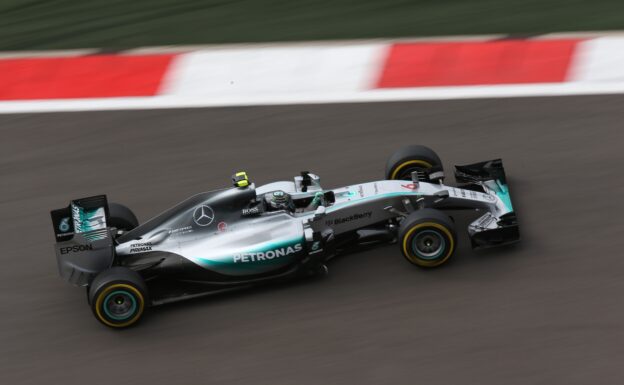 Nico Rosberg driving his Mercedes W06