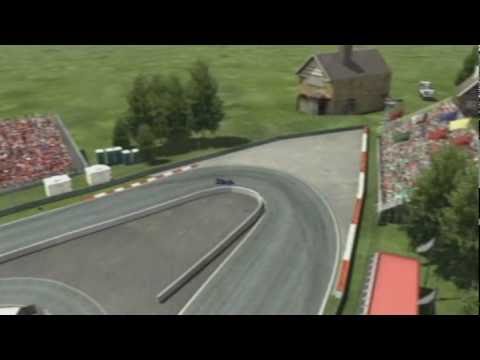 Animated onboard lap F1 circuit Spa Francorchamps Belgium Grand Prix 2010