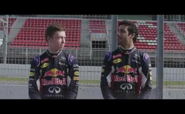 Daniil Kvyat teaches Daniel Ricciardo some Russian - Clip 3