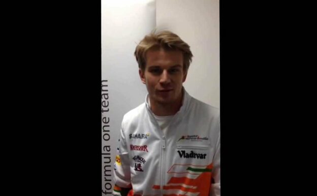 A greeting from Nico Hülkenberg