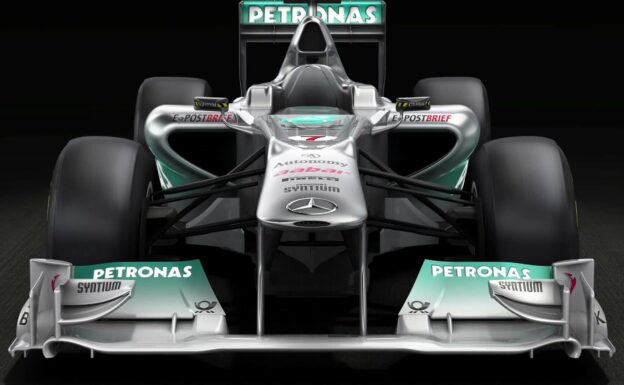 The 2011 F1 car Mercedes GP Petronas W02 in detail