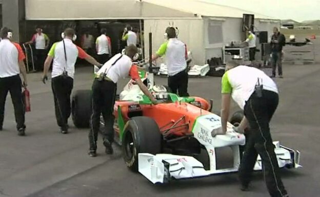 Force India on track on several circuits 1st quarter 2011 F1 season