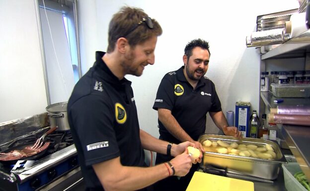 Romain Grosjean Cooks Up a Feast