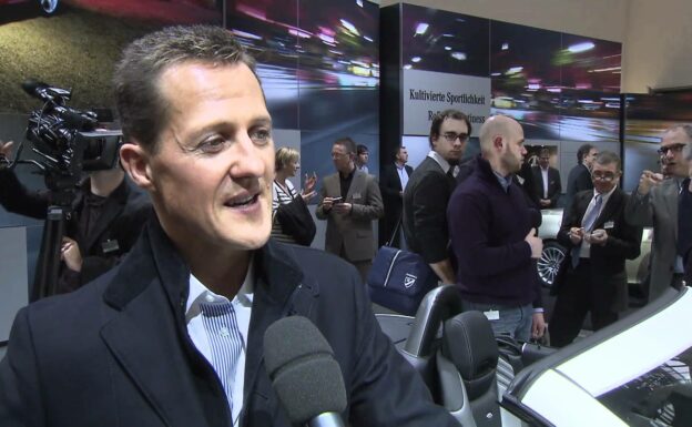 Michael Schumacher interview Mercedes SLK R172 & F1 Mercedes GP W02 2011