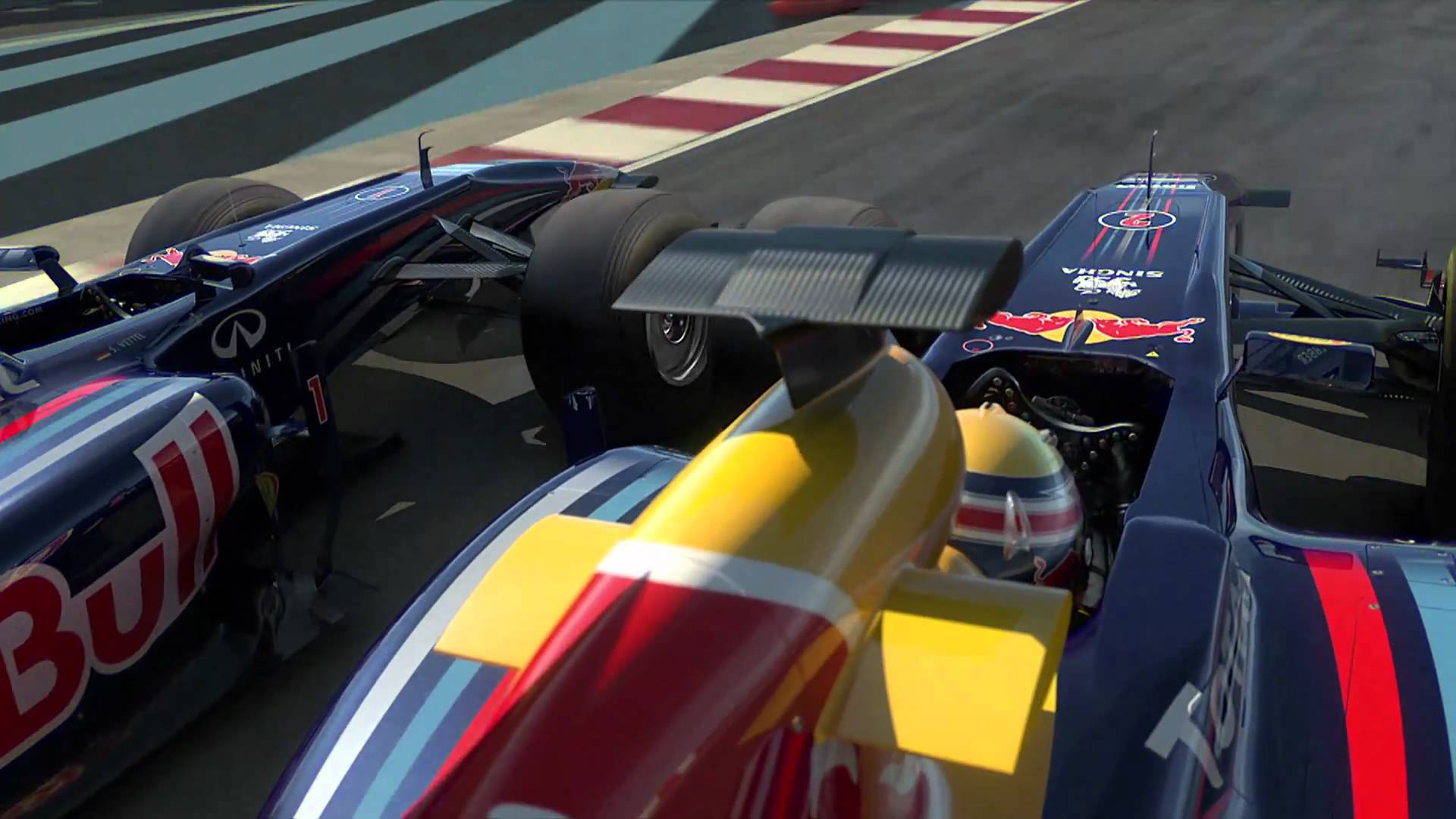 Идея Red Bull Гонки RB7 F1 с красивыми крупными планами (HD)