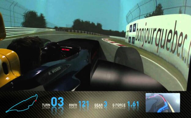 F1 Track Simulator -- Mark Webber at Montreal