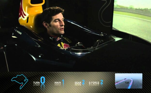 F1 Track Simulator - Mark Webber at Budapest