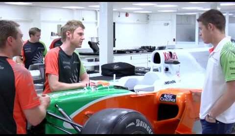 Paul di Resta takes a walk through the Force India factory