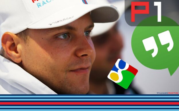 Valtteri Bottas live chat with fans on Google Hangouts