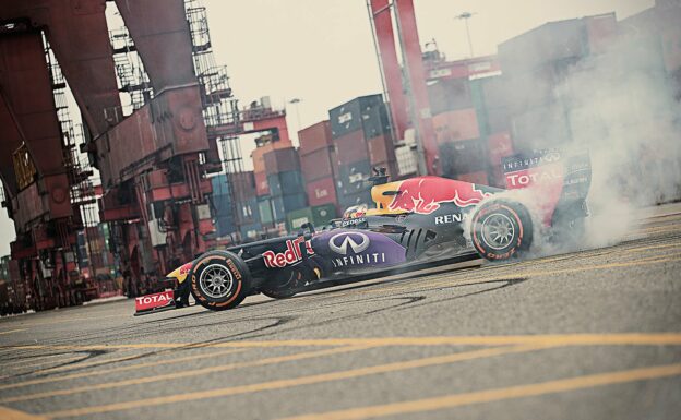 Carlos Sainz in an F1 Peru Playground