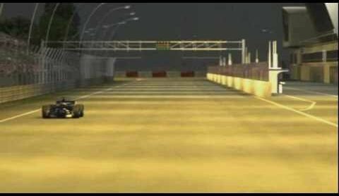 Animated onboard lap F1 circuit Singapore Night Grand Prix 2010