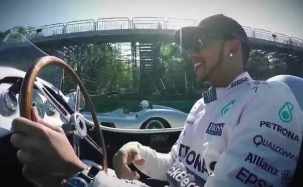 Lewis and Sir Stirling Take On Monza!