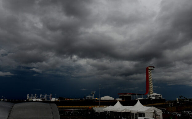 Bad weather at the US F1 GP...