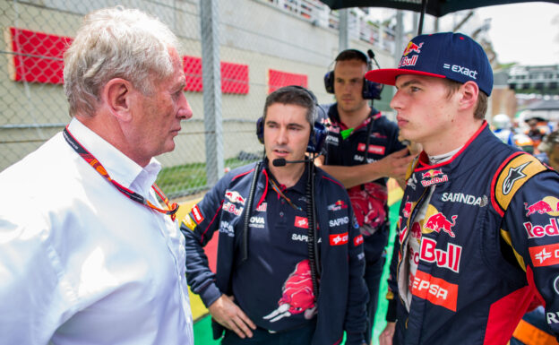 Helmut Marko with Max Verstappen