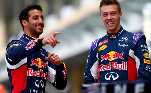 Daniel Ricciardo and Daniil Kvyat