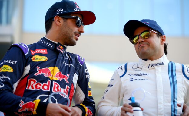 Daniel Ricciardo and Felipe Massa