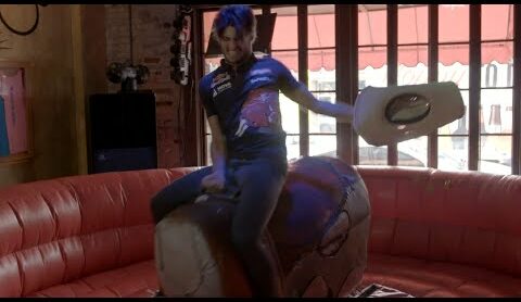 Carlos and Max riding a Mechanical Bull - Full video