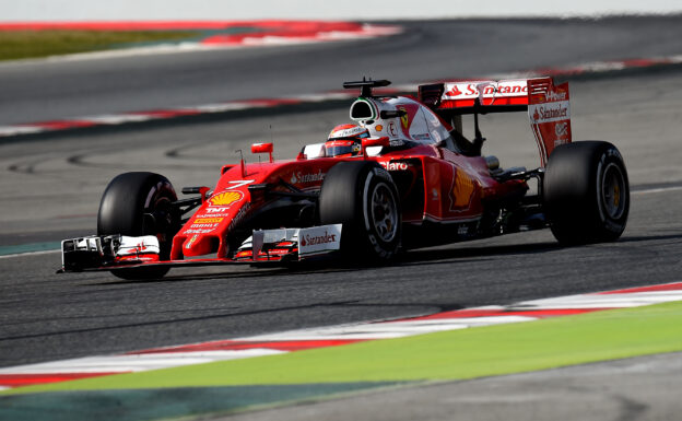 Kimi Raikkonen driving the Ferrari SF16-H