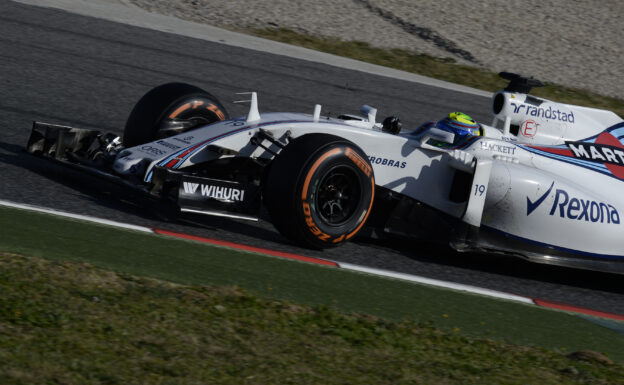 Felipe Massa driving the Williams FW38