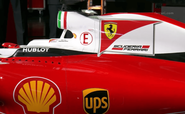 Ferrari SF16-H engine cover