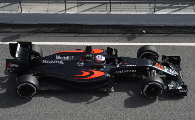 Jenson Button driving the McLaren MP4-31